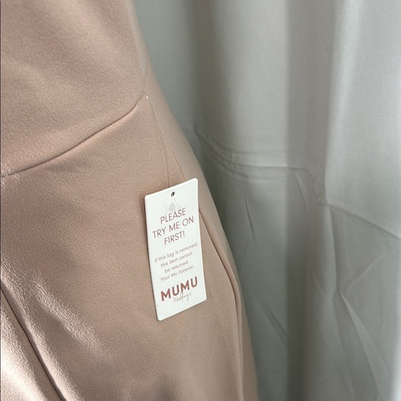 Show Me Your Mumu Beige Sleeveless Maxi Gown Size L NWT - Picture 5 of 12